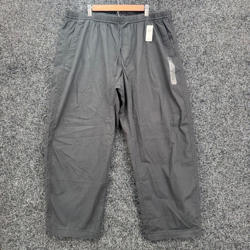 Gap Mens Black XL Pull On Elastic Waist Drawstring Pants1172681-04-1 NEW